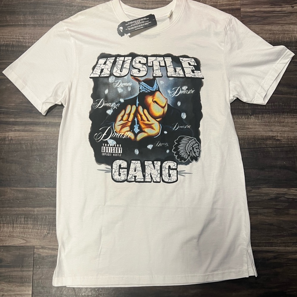 Hustle Gang White Short Sleeve Tee Urban Style